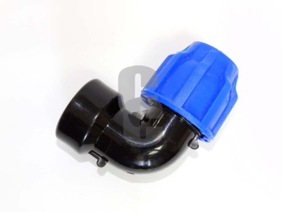 Коляно ПЕ черно ф32х3-4 - женско